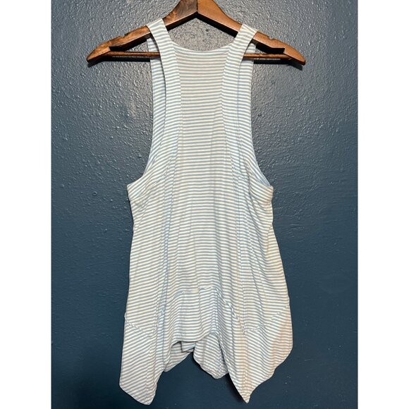 Pilcro Blue & White Striped Racerback Tank Top XXS 100% Cotton - Picture 3 of 8